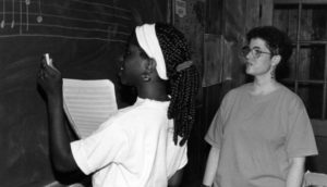 The Walden School history photo, Tamar and Shayla Cheeks, 1992