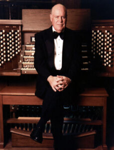 John Weaver at the organ
